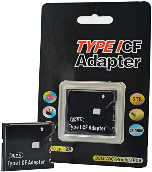 High Speed SD to CF Compact Flash Type I Card Adapter for Digital Cameras