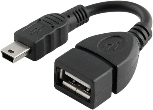 Mini USB Male to USB 2.0 Female Host OTG Adapter Cable
