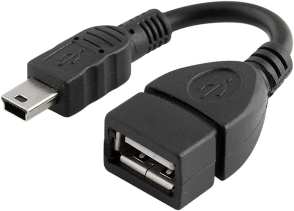 Mini USB Male to USB 2.0 Female Host OTG Adapter Cable