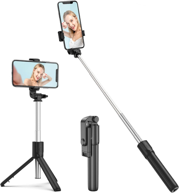 Tianle Selfie Stick, 30 Inch Phone Tripod Extendable Cell Phone Tripod Stand with