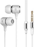 Long Cord Wired Earbuds, No Microphone Headphones for Watching TV, Extra Noise Isolating Blocking Bass