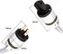 Tertullus 3-Prong 14AWG 125V 15A (1M 3.28FT) HiFi Audiophile AC Highend Audio Power Cable Audiophile Power Cord Silver