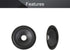 Fielect 5 inches Paper Speaker Cone Subwoofer Cones, 1 inch Inner Diameter with Rubber Surround, 2Pcs