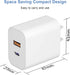USB C Wall Charger Block, 2-Pack Dual Port PD Power Adapter Fast Charging for iPhone 15/14/13/12/11 and More