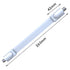 Goupchn Ultra Flat Ghost Wire Flat RG6 Coax Jumper Cable Extreme Slim F Female to Female White for Window, Door 0.85ft