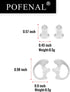 Single-Wire Walkie Talkie Earpiece for Midland GXT LXT Radio with PTT Mic Transparent Air Acoustic Tube