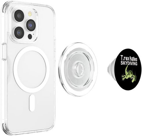 PopSockets MagSafe PopGrip for iPhone - Skydiving Suits For Men Parachute Skydive Gear Gifts T Rex