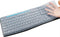 Silicone Keyboard Protector Skin Cover for Logitech MK295 MK275 K200 MK200 (Clear)