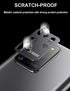 Samsung S20 Ultra Camera Lens Protector Case - 2 Pack Alloy Metal Protective Cover, Easy Installation (Black)