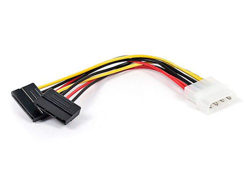 Monoprice Data Cable 0.50 Feet, SATA Serial ATA Splitter Power Cable (1x 5.25 to 2X 15-pin SATA Power Connector)