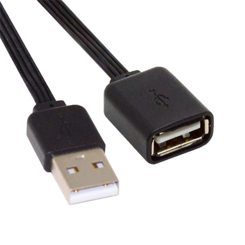 xiwai 13cm USB 2.0 Type-A Male to Male Female Data Flat Slim FPC Cable for Disk, FPV & Phone