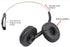 for Plantronics Standard Headband 84605 + Extra Cushion Replacement Over-The-Head Headset for Savi CS540 W740 W745 W440 W740-M