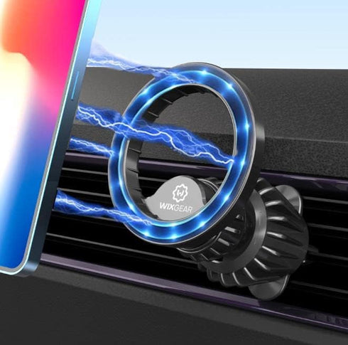 WixGear Compatible for MagSafe Car Mount, Magnetic Phone Holder for Car Hands Free for iPhone 14 13 12 Pro Plus