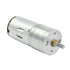2Pcs 12V 100RPM 1:45 Gear Motor with Encoder DC Gear Ratio D Shaft Metal Encoder Gear Motor Silver for Smart car/Robot