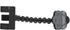 Dpofirs Flexible Pet Selfie Stick with Flower Clamp for Cats and Dogs - Adjustable Phone Bracket (Black)