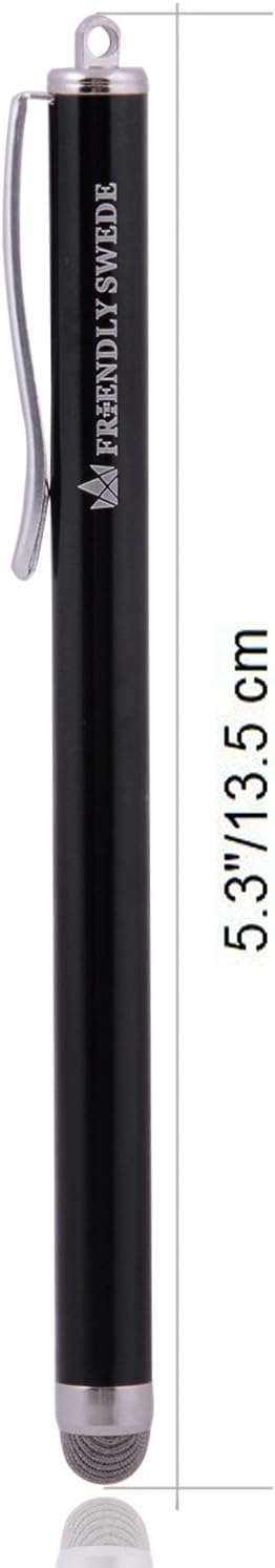 The Friendly Swede High Precision Stylus Pens for Touch Screens, 3pcs 5.5" Stylus Pen for iPad, Red/Black/Silver