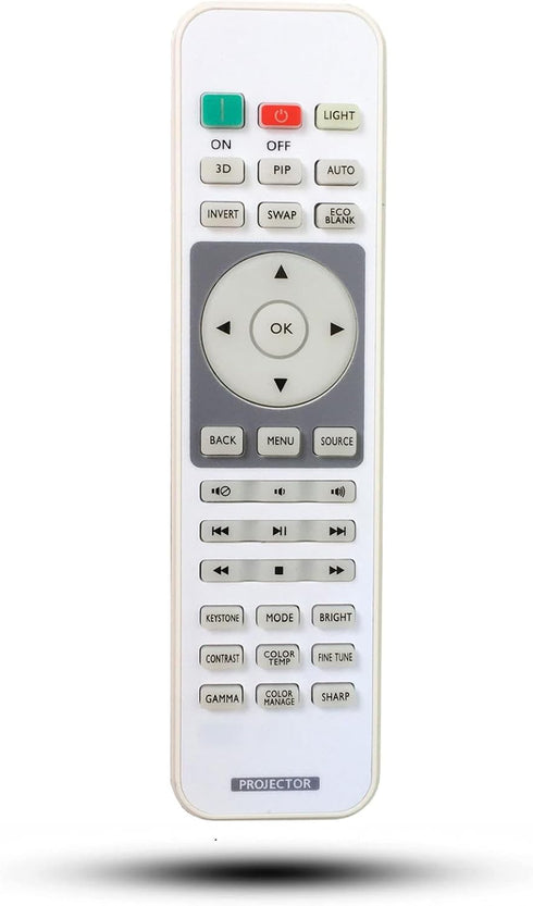Universal Replacement Remote Control for BenQ Projector i720 w1070+ HT1075 HT1085ST (NO Backlight Version)