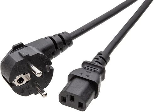 BRENDAZ 3 7/7 IEC320 C13) 6-Feet (EU) European Power Cord Prong (CEE to Compatible with Most PCs, Monitors, scanners