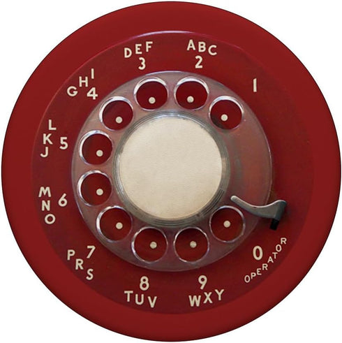 Red Rotary Phone Dial Retro Mid Century Vintage Dial PopSockets Standard PopGrip