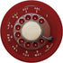 Red Rotary Phone Dial Retro Mid Century Vintage Dial PopSockets Standard PopGrip