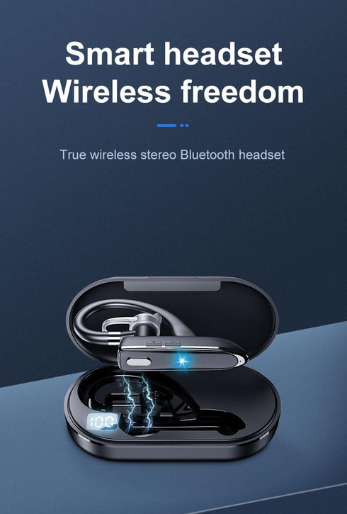 Kamon K530 Wireless Earpiece for Cellphone, Bluetooth 5.1 Headset with Charging Case, Mic for Hands-Free