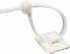 Premium Grade Strength Cable Tie Mounts (25mm x 25mm) Self ADHESIVE Clips Wire Tie Base - 100 Clear/White