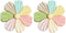 Universal Phone Ring Holder, Collapsible Colored Flower Grip and Stand for Phones and Tablets, Pack of 2