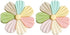 Universal Phone Ring Holder, Collapsible Colored Flower Grip and Stand for Phones and Tablets, Pack of 2