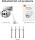 INQMEGA 5MP TUYA Smart Security Camera, Home Surveillance with 2.4G WiFi, 2-Way Audio, Full Color Night Vision
