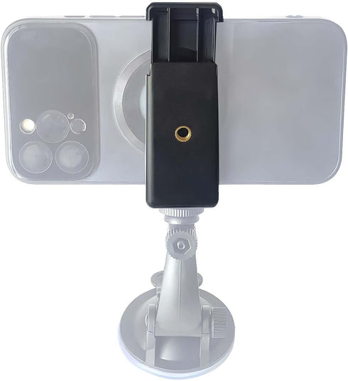 Generic 2 Pack Cell Phone Tripod Mount Adapter,Flexible Phone Holder Clip for Monopods, Selfie Sticks, and Mini Tripods