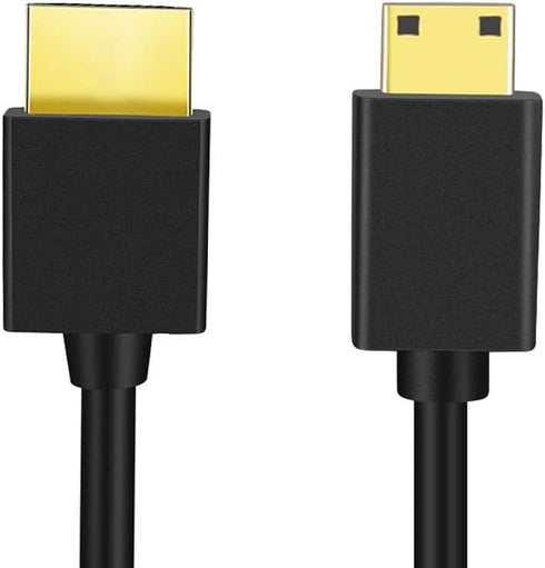 Seadream Mini HDMI to HDMI Cable - High Speed 4K 60Hz Ultra-Thin HDMI Male to Mini HDMI Male for Projector, Monitor,