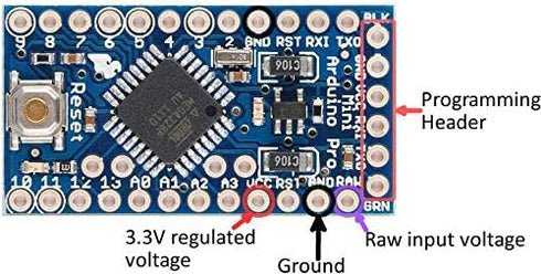 SparkFun Pro Mini ATmega328-3.3V/8MHz Development Board - Compatible with Arduino Boards