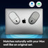 Magnito Mouse, Compact Wireless Mouse for MacBook iPad Laptop, Bluetooth, Silent Clicks, Travel Mouse (Silver)