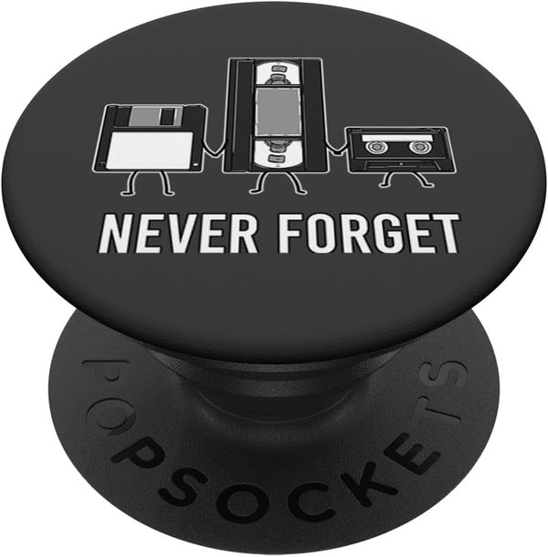 PopSockets Never Forget Retro 80s 90s Vintage Video Game Gaming Gift Swappable PopGrip
