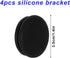 Goktvai 4pcs 8 Magnetic Holder Case for Airtag, Secure Anti-Loss Tracking Silicone Protective Cover with Strong Magnet