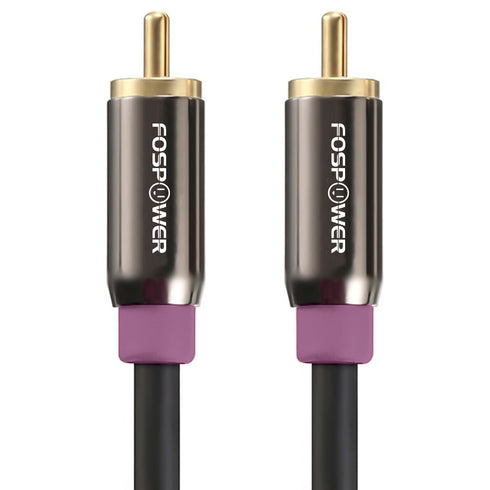 FosPower Subwoofer Cable (6 FT) RCA to RCA Audio Stereo Cable, Male
