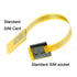 10cm chenyang GSM CDMA Standard UIM SIM Card Kit Extension Soft Flat FPC Cable