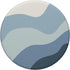 Modern Dusty Blue Abstract Boho Wavy Stripe PopSockets Swappable PopGrip
