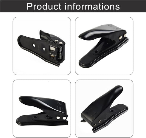 Jurtmy 5-in-1 Trimmer SIM Card Cutter Tool, Multifunction Dual SIM Card for Standard, Micro, and Nano SIM Cards, Alloy
