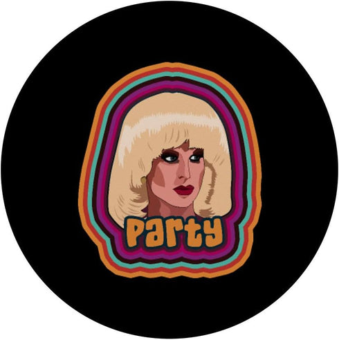 "Party" Funny Drag Queen PopSockets Swappable PopGrip