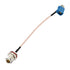 BINGFU Fakra Z Female Right Angle to N Bulkhead Jack 5.9inch RG316 Cable