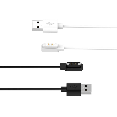 RuenTech Compatible with SKG Smart Watch Charger, 3.3ft Replacement Charing Cable for SKG V7, V7 pro, V7 Cyber, V7-2 Smartwatch (Black&White)