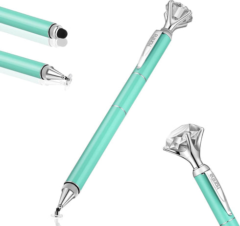 Big Diamond Multi-Tips Stylus Pen for Touch Screens, Universal Capacitive Stylus for iPad, iPhone, and All Tablets &