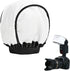 ThtRht 2 Pack Universal Flash Diffuser Mini Fabric Soft Light Flashes Bounce Cap Cover Attachment for Camera Flash