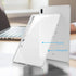 Zeking Transparent Case for Samsung Galaxy Tab S7 Plus/Tab S7 FE 5G/T975/T970, Ultra Slim Thin TPU Rubber Soft Skin