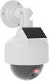 WALI Solar Fake Security Camera, Wireless Dummy Dome Camera with Flashing Red LED for Home and Business