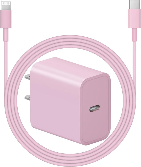 iPhone Charger Super Fast Charging 20W PD Power Wall Charger with 6FT Cable Compatible with iPhone 14/13/12/11 Pro Max