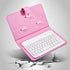 Portable Bluetooth Keyboard with Leather Case, Universal Keyboard with Detachable Flip Case and Stand, Cover with for 4.5''-6.8'' iOS,for Android/for Windows Smart Phones