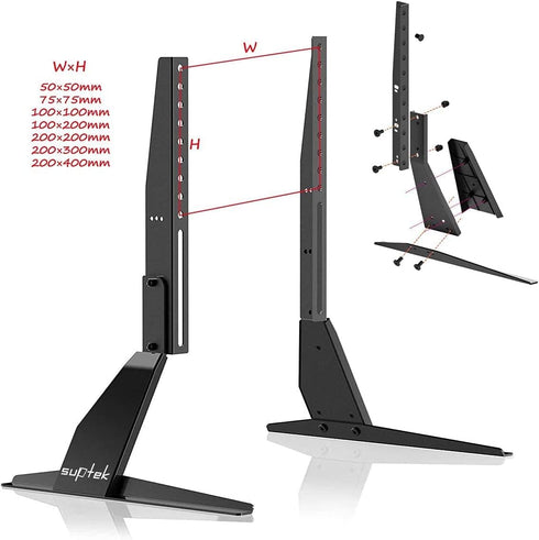 suptek 23 42 inch 400x200mm 88lbs ML1732 Universal TV Stand Legs TV Feet for to LCD LED OLED Plasma TVs, Table Top