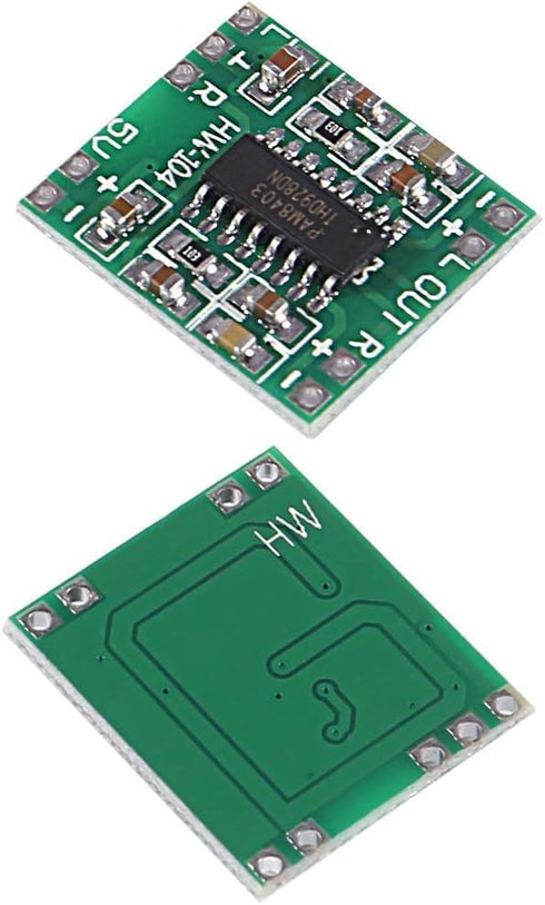 ALMOCN 2PCS PAM8403 3W 2.5-5V 2PCS 3W 8Ohm Mini Digital Power Amplifier Module Input USB Power Supply + Audio Stereo